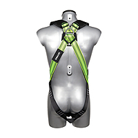 Veiligheidsharnas met 1 Bevestigingspunt SP-111-QRB-SCAFF – Zwart/Geel