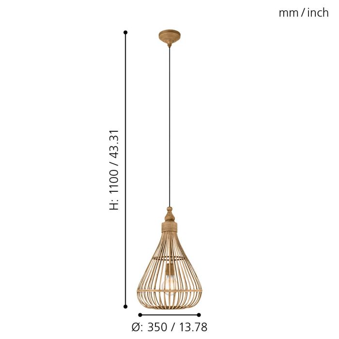 Amsfield 35 Pendant Bamboo Amsfield 35 Pendant Bamboo