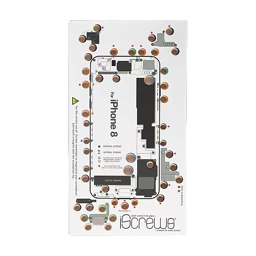 DottorPod iScrews tool - iPhone 8 - Screw holder , cup with detailed diagram