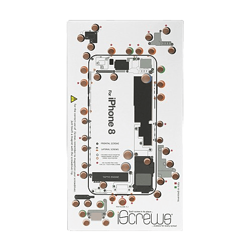 DottorPod iScrews tool - iPhone 8 - Screw holder , cup with detailed diagram