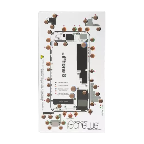 DottorPod iScrews tool - iPhone 8 - Screw holder , cup with detailed diagram