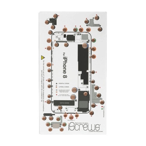 DottorPod iScrews tool - iPhone 8 - Screw holder , cup with detailed diagram