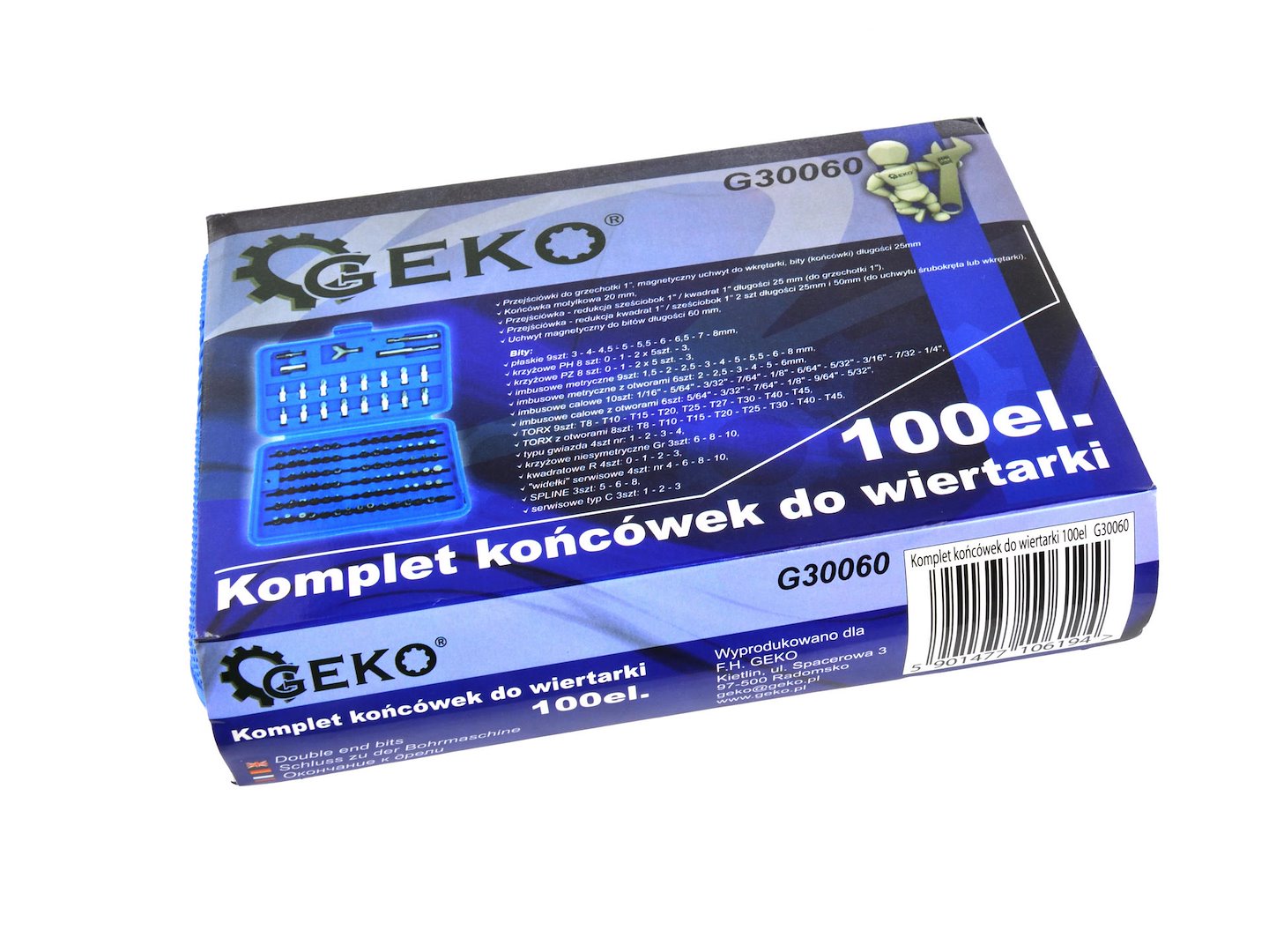 Screwdriver Bit Set 100pcs G30060 GEKO