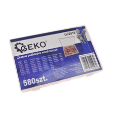 Copper Washer Metric Assortment 580 pcs G02916 GEKO Copper Washer Metric Assortment 580 pcs G02916 GEKO