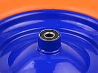 PU orange wheel 4.00-8 with blue rim G71024 PU orange wheel 4.00-8 with blue rim G71024