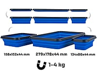 3-Piece Magnetic Silicone Tool Tray Set G73308 3-Piece Magnetic Silicone Tool Tray Set G73308