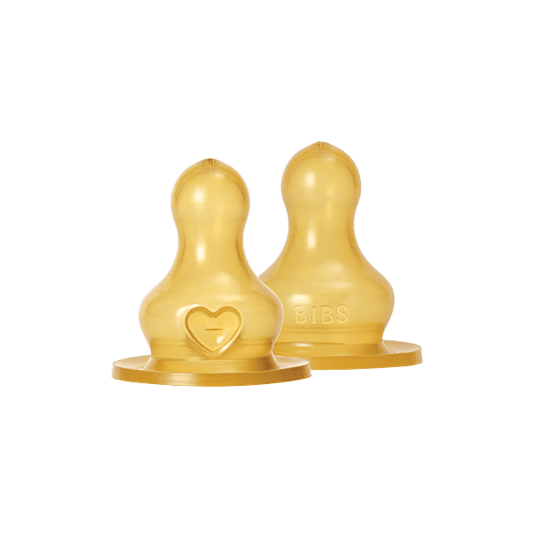 Bibs Bottle Nipple 2 Pack Latex Fast Flow