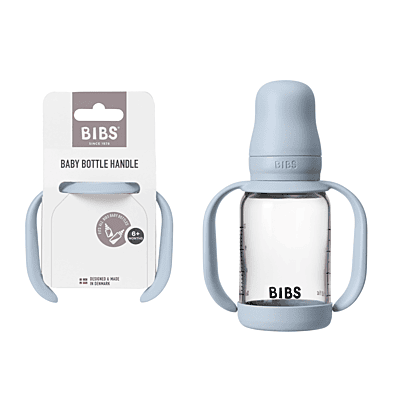 BIBS Baby Bottle Handle Baby Blue