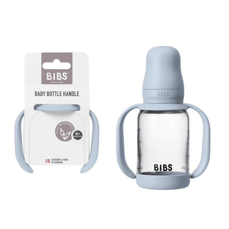 BIBS Baby Bottle Handle Baby Blue