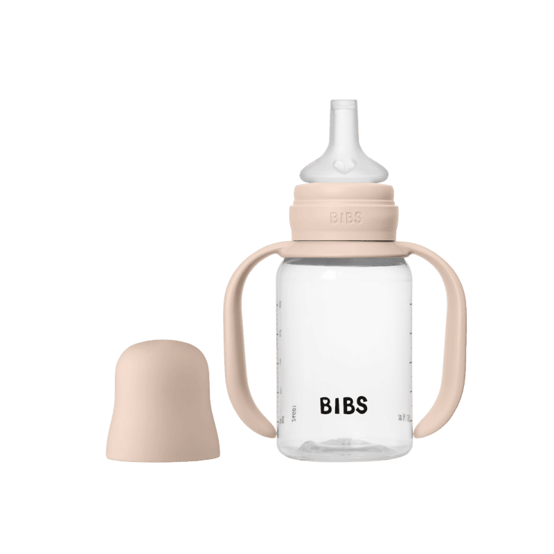 BIBS Baby Sippy Bottle Spout Silicone 1 pack 150ml Blush