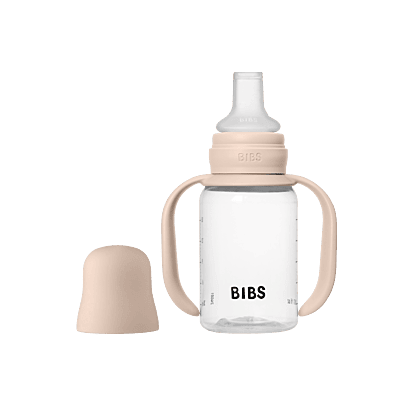 BIBS Baby Sippy Bottle Spout Silicone 1 pack 150ml Blush