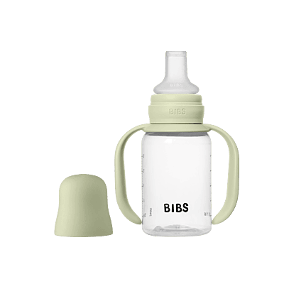 BIBS Baby Sippy Bottle Spout Silicone 1 pack 150ml Sage
