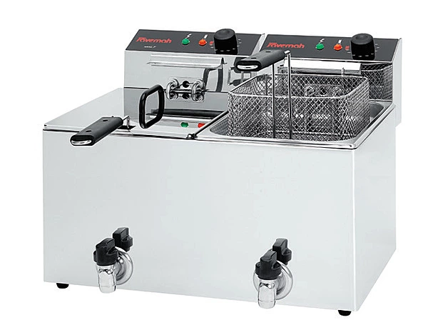 Frep-10+10T (Trifasica) Freidora Electrica Sobremesa Con Grifo (7,5 +7,5Kw)(31Fr020204)