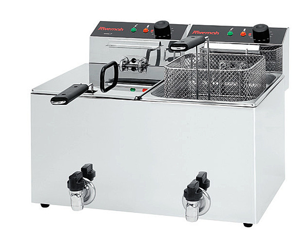 Frep-10+10T (Trifasica) Freidora Electrica Sobremesa Con Grifo (7,5 +7,5Kw)(31Fr020204)
