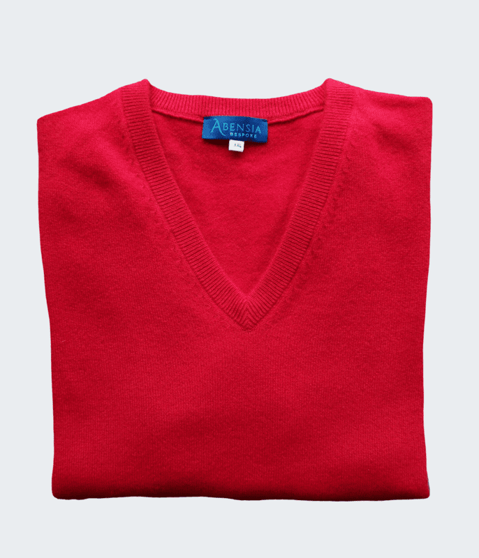 Col V - Femme - XXL - rouge