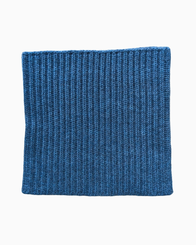 Tour de cou Cachemire - bleu paon