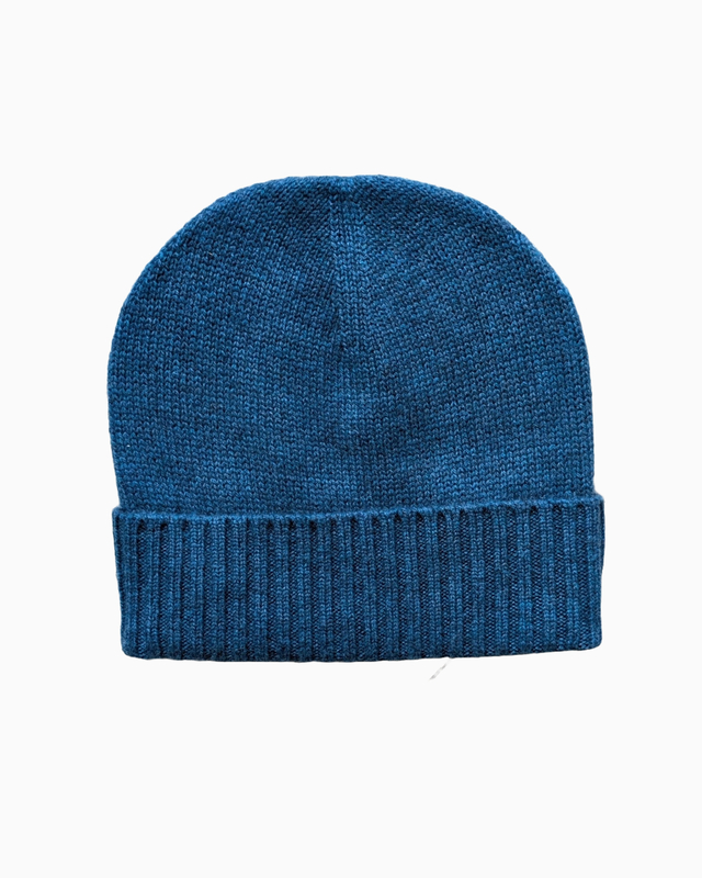 Bonnet Cachemire - bleu paon