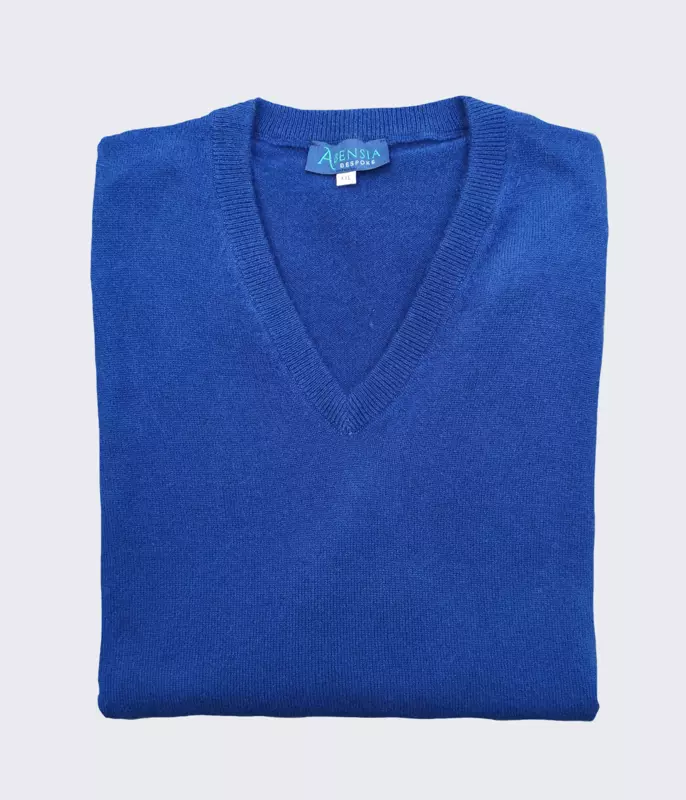 Col V - Homme - XXL - Bleu