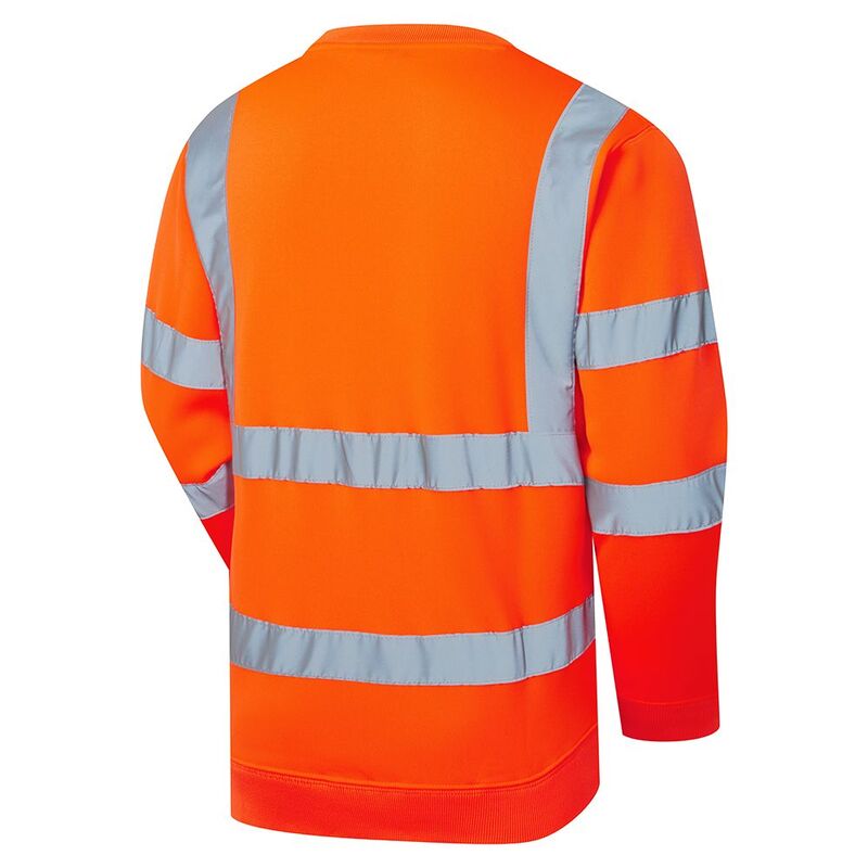 Supertouch L Orange Hi-Vis Orange Crew Neck