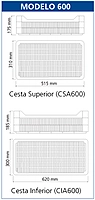 Armario Refrigeración Termoconformado Ans-651-I + cestas