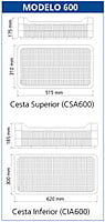 Armario Refrigeración Termoconformado Ans-651-I + cestas