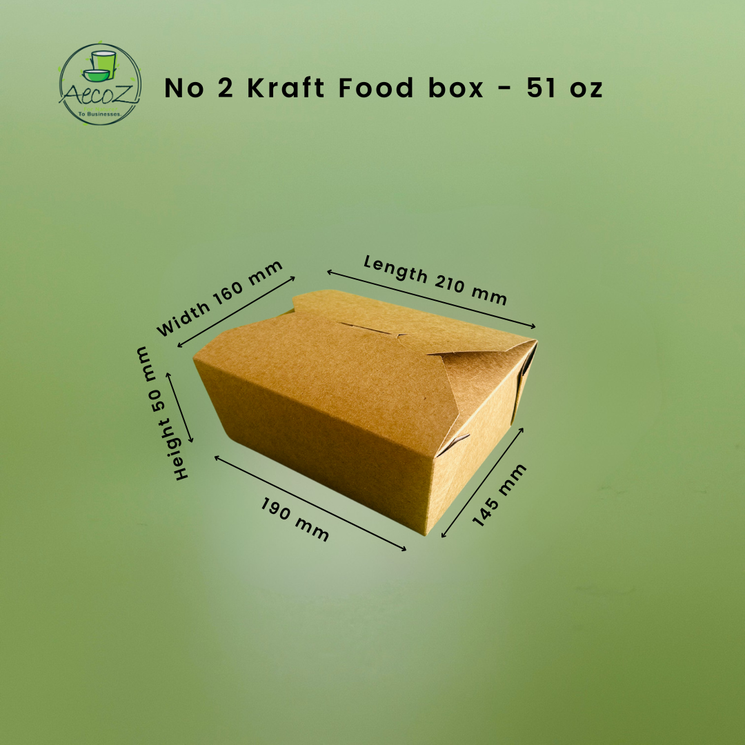 Kraft Food box - No 2 - 1450 ml/ 51 oz/1.5 ltrs - Box