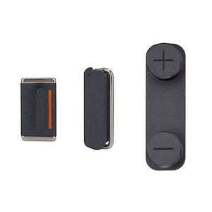 iPhone 5 Replacement Button Set - Power Button, Mute Switch And Volume Rocker - Black