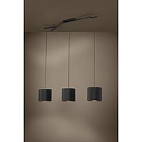 Balnario Pendant Black/Fabric 3xE27 Balnario Pendant Black/Fabric 3xE27