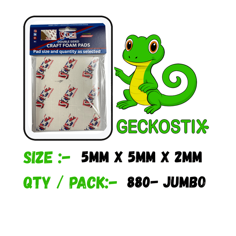 Craft Foam Pad 5mm X 5mm x 2mm (880) (Value Pack)
