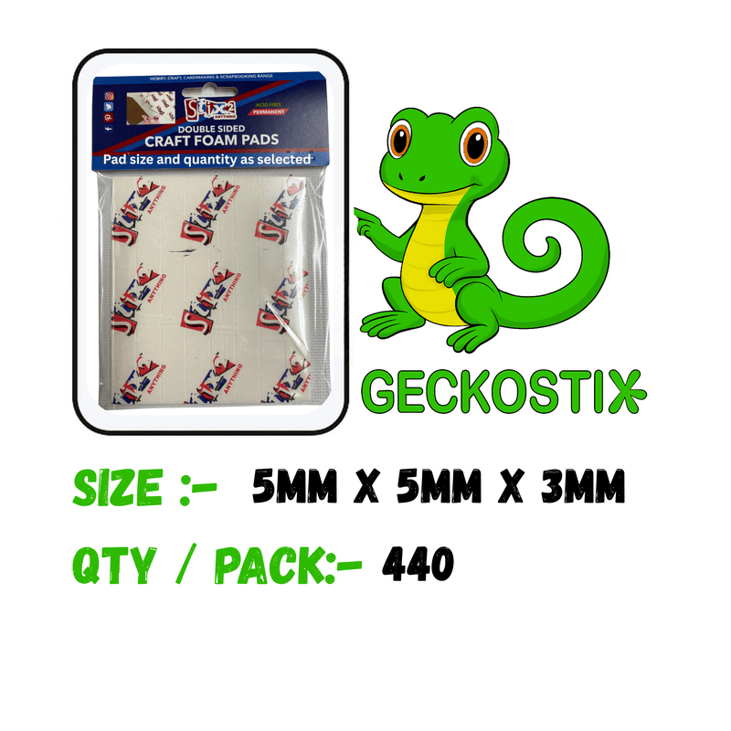 Craft Foam Pad 5mm X 5mm x 3mm (440)