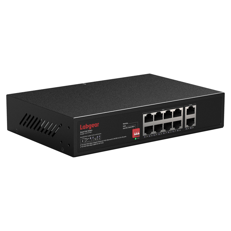 Labgear PoE 10/100/1000Mbps Network Switch 8 Port