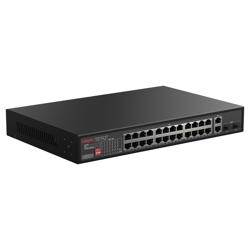 Labgear PoE 10/100/1000Mbps Network Switch 24 Port