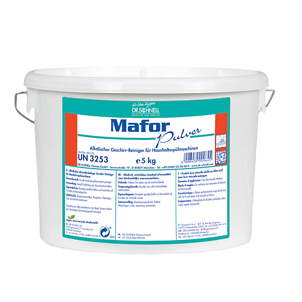 MAFOR PULVER | Chlorhaltiger Geschirrreiniger | 5 kg