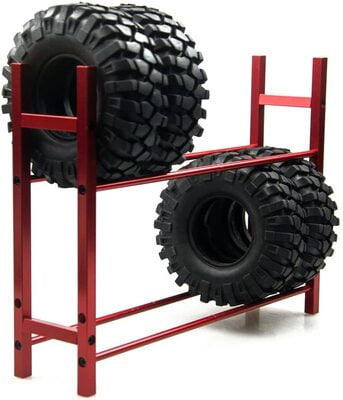 RC Car Tyre Rack Aluminium Alloy Wheels Shelf Garage Scale RC Car Tyre Rack Aluminium Alloy Wheels Shelf Garage Scale