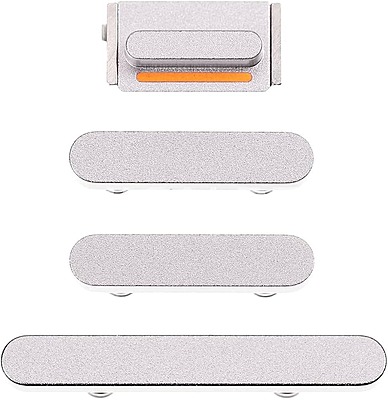 Apple iPhone 13 , 13 Mini - Replacement Power Volume And Mute Buttons - Silver
