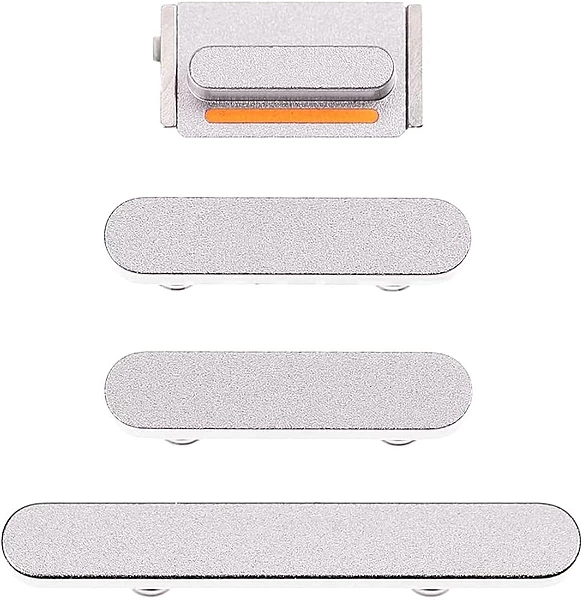 Apple iPhone 13 , 13 Mini - Replacement Power Volume And Mute Buttons - Silver