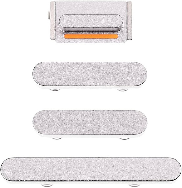 Apple iPhone 13 , 13 Mini - Replacement Power Volume And Mute Buttons - Silver