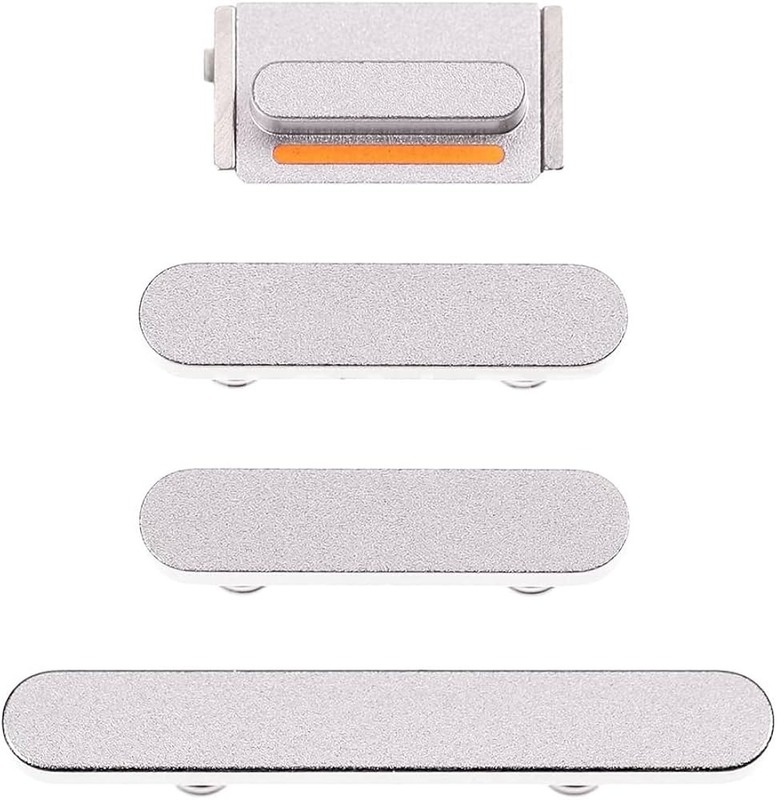 Apple iPhone 13 , 13 Mini - Replacement Power Volume And Mute Buttons - Silver