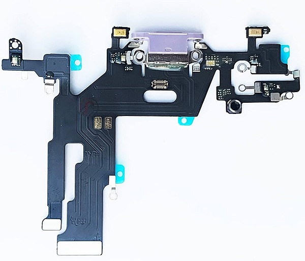 Genuine Apple iPhone 11 - Replacement Charging Port Flex Cable - Microphone - Thermal Sensor IC - Purple - Original