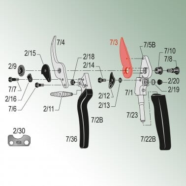 Felco Klinge für Modell 7, 8 7/3