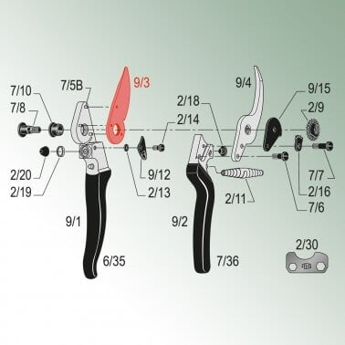 Felco Klinge für Modell 9, 10 9/3