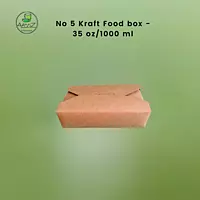 No 5 Kraft Food Box - 35 Oz(1000 ml) - Box