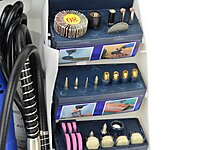 Rotary Tool with Flex Shaft and Accessories Assortment 300 pcs G81220 GEKO Rotary Tool with Flex Shaft and Accessories Assortment 300 pcs G81220 GEKO