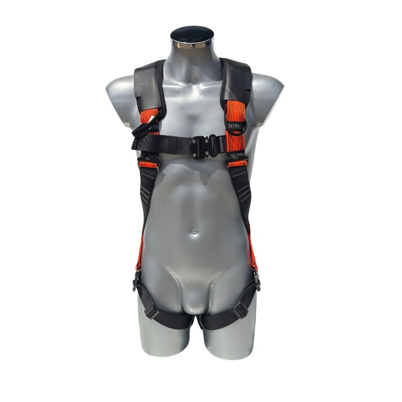 Veiligheidsharnas met 1 bevestigingspunt SP-111-QRB-SCAFF – zwart/oranje