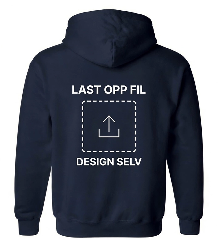 Trykk på genser Rygg stor