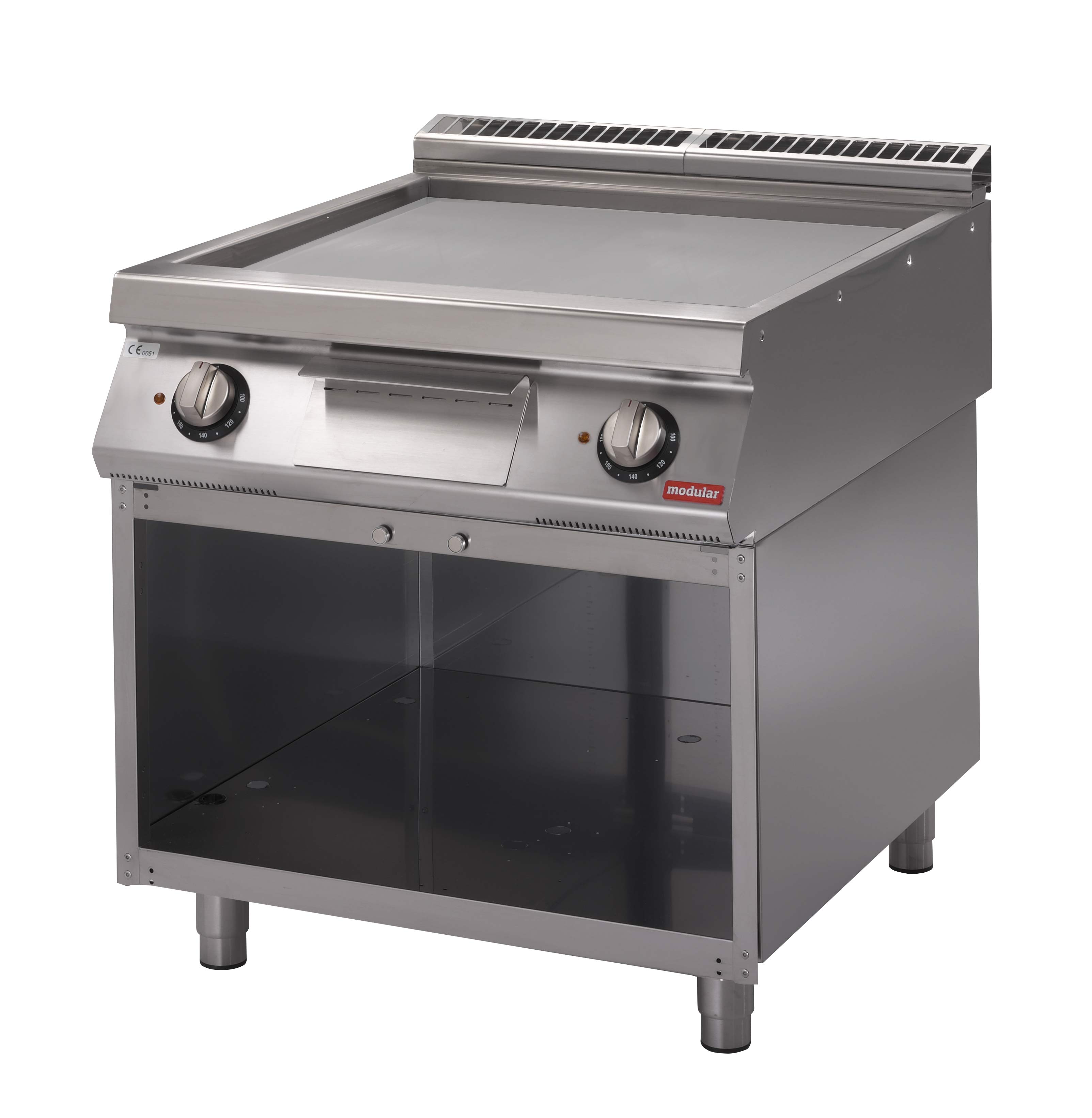 Fry-Top eléctrico sobre mueble abierto S.700 SV 78 FTES-CR