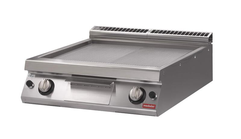 Fry-top a gas Ranurado cromo duro de sobremesa S.900 SV 98 FTRRGS-CR-T