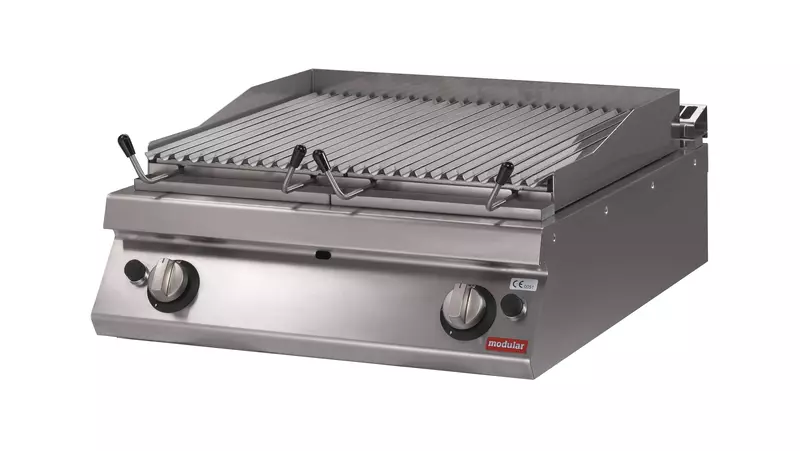Barbacoa a gas de piedra volcánica de sobremesa S.900 SV 98 GRL-T