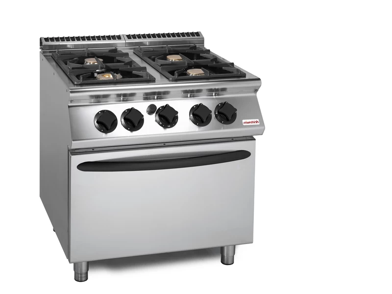 Cocina a gas con horno potenciadas S.700 SV 78 CFG-PW