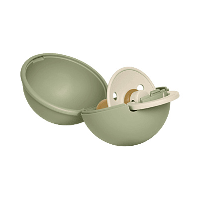 Bibs Colour Pacifier Latex Size 1 Ivory / Paci Case Mini Sage